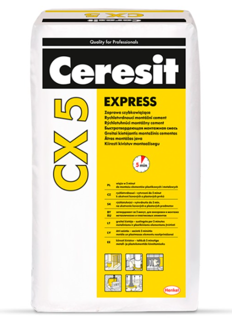 Ceresit CX 5 EXPRESS montāžas java 